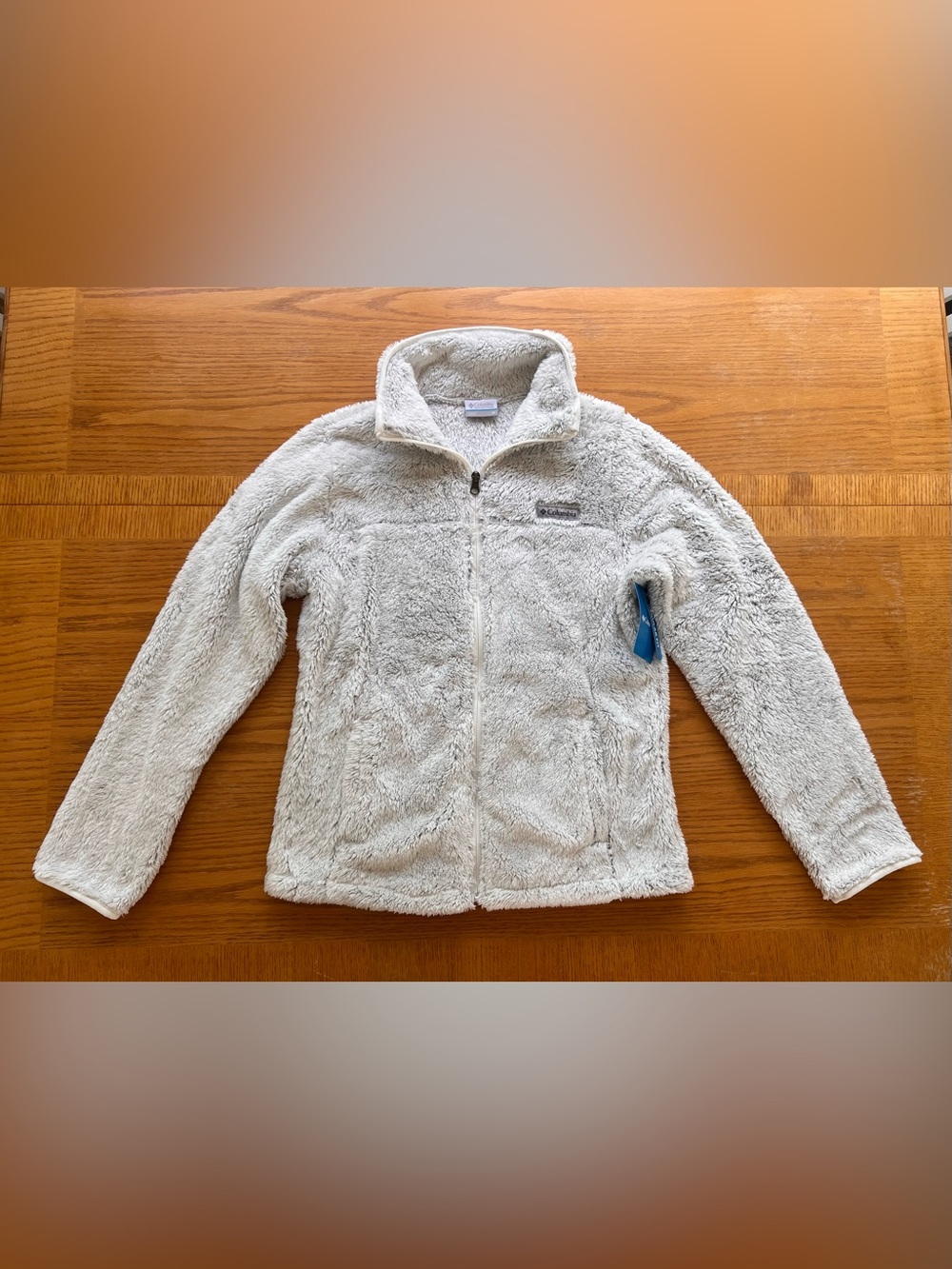 Columbia Women's Fuzzy Fleece Full Zip Jacket LightGray, Plush, Cozy, Medium NWT